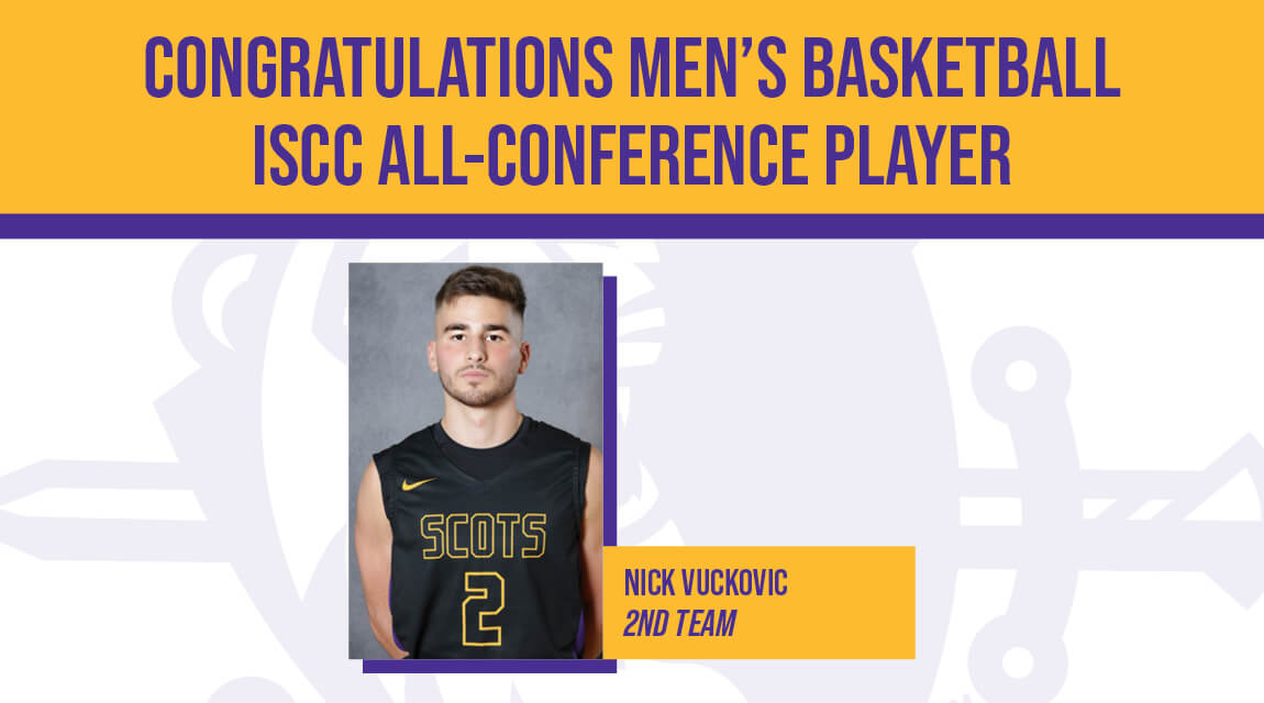 Men's Basketball Player Nick Vuckovic Receives All-Conference Recognition