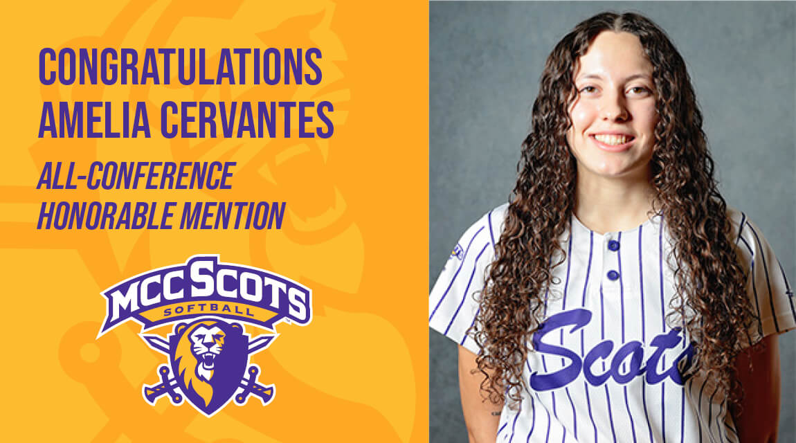 Congratulations, softball player Amelia Cervantes, all-conference honorable mention
